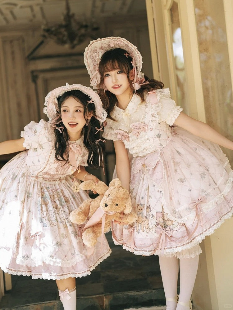 Sweet Lolita Bonnet in Pink - Treasure House