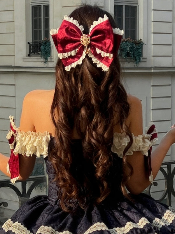 Schneewittchen große Schleife Haarspange