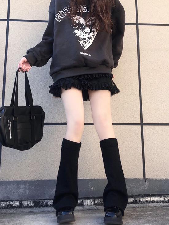 Warmers White/Grey/Black 45CM Leg Loose