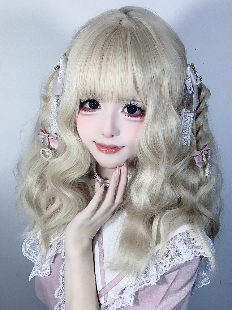 Dusty Jirai Heart with Hairclips Pink/Black Beaded Kei Rhinestone Charms Bow