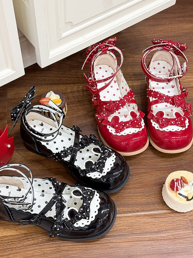 Blue Jane Lolita / Shoes Black Red Pink Sweet Mary