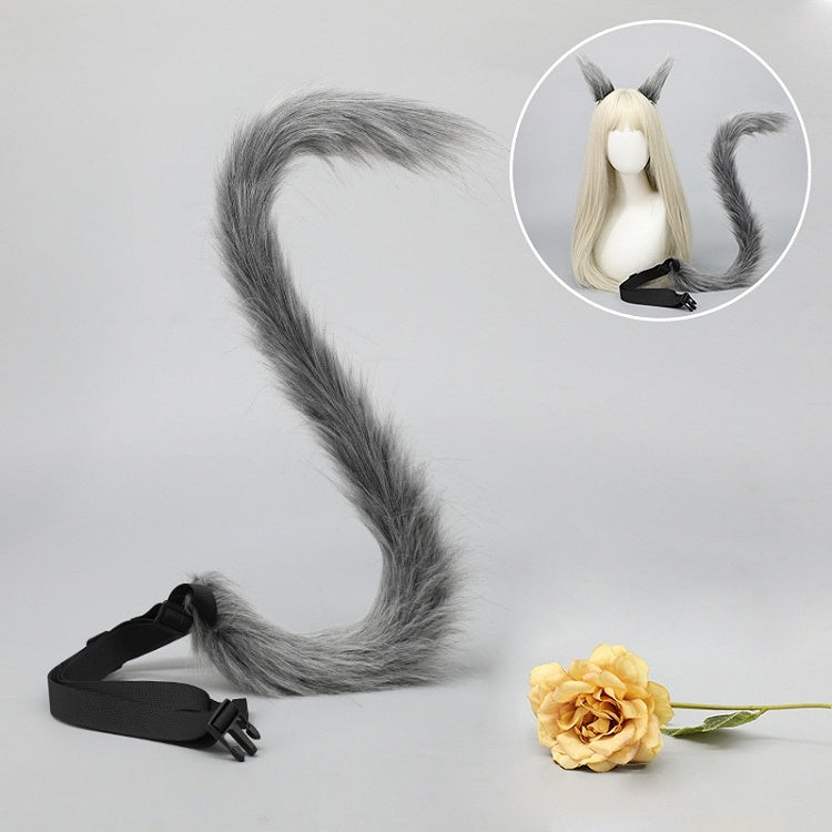 4 Faux Fur Lolita Colors Solid Color Long Kitty Tail