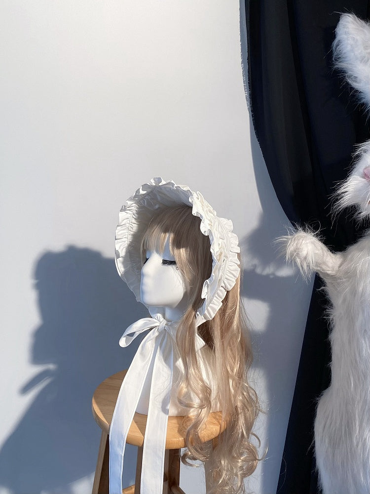 Black / White / Blue / Red Lolita Hairband - Blossom Herald