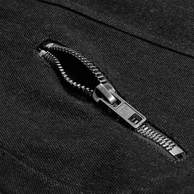 Tie Black Steampunk Shirt Men's