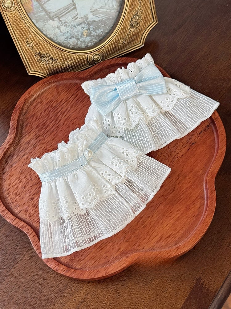 Bowknot Rote Manschetten / Handgelenk Rosa Schwarz Blau