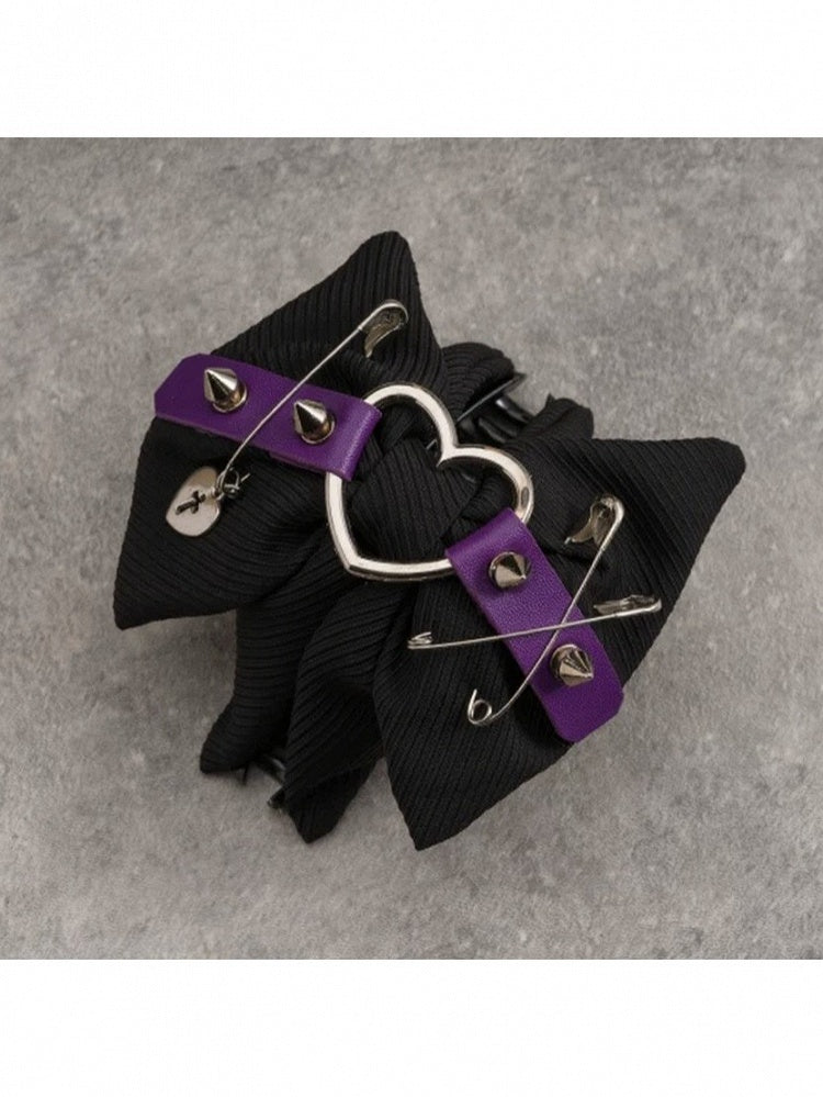 Handmade Hair Claw Clip with Bow Accents - Strange Sugar
