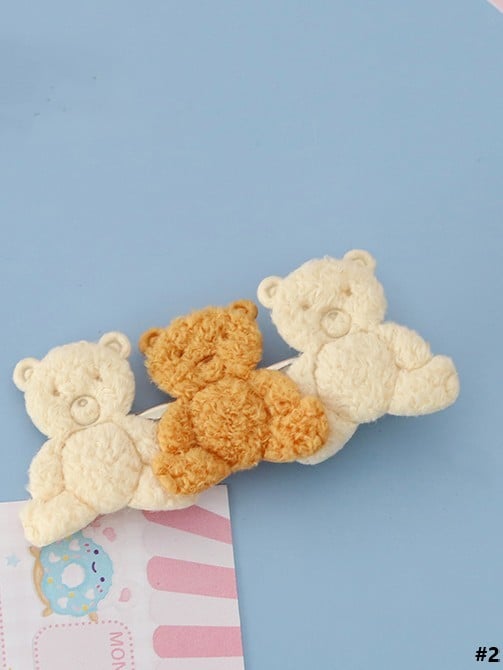 Hairclip 4 Bowknot Cute Bear Lolita Decoration Options