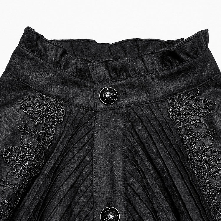 Men's Style Goth Black Shirt Retro Palace
