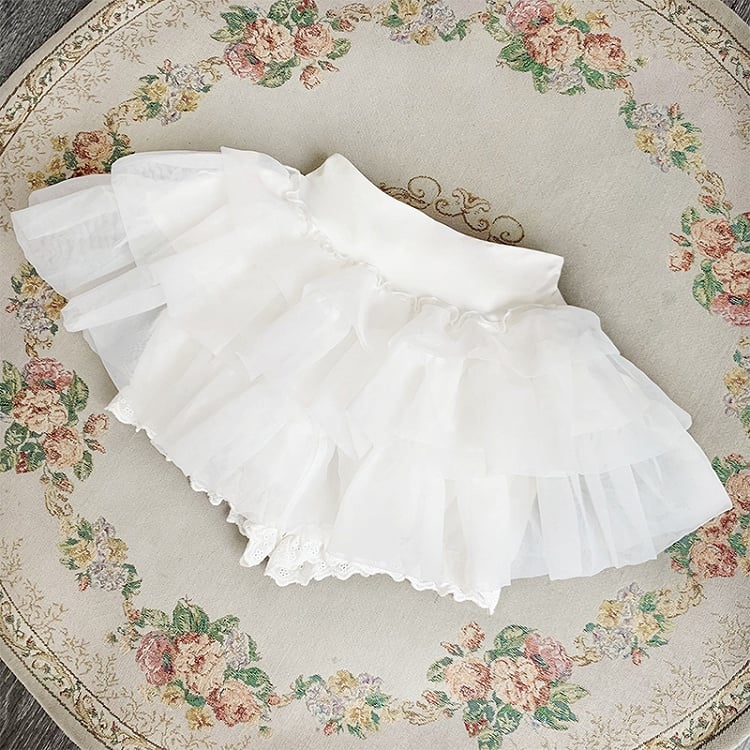 White Petticoat with Bloomers Lining - With PUJI