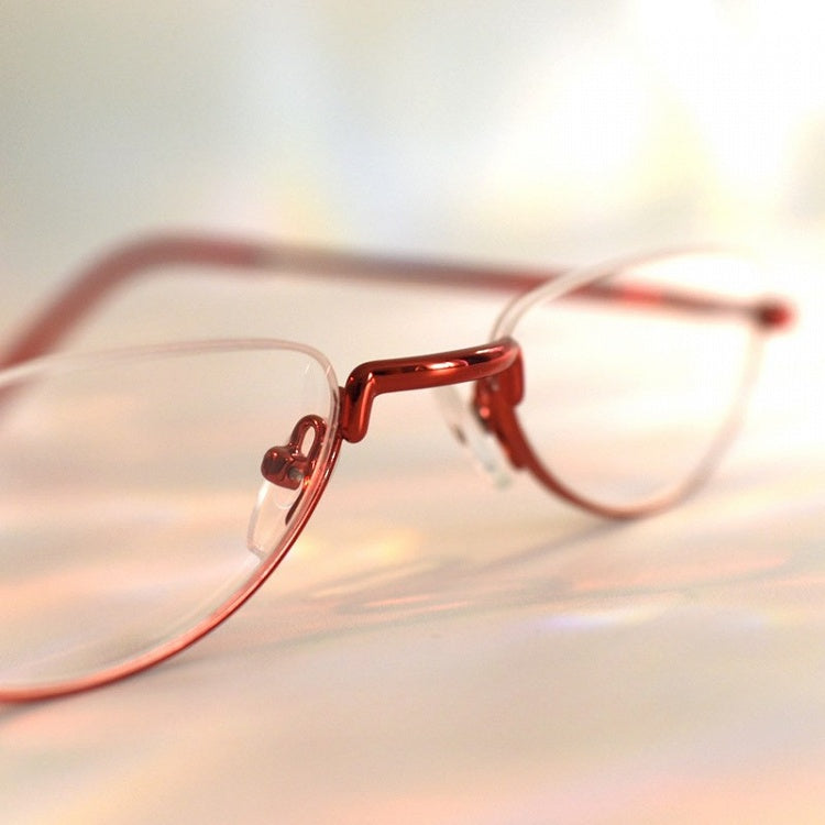 Cyberpunk Brille Rot Halbrand Wein