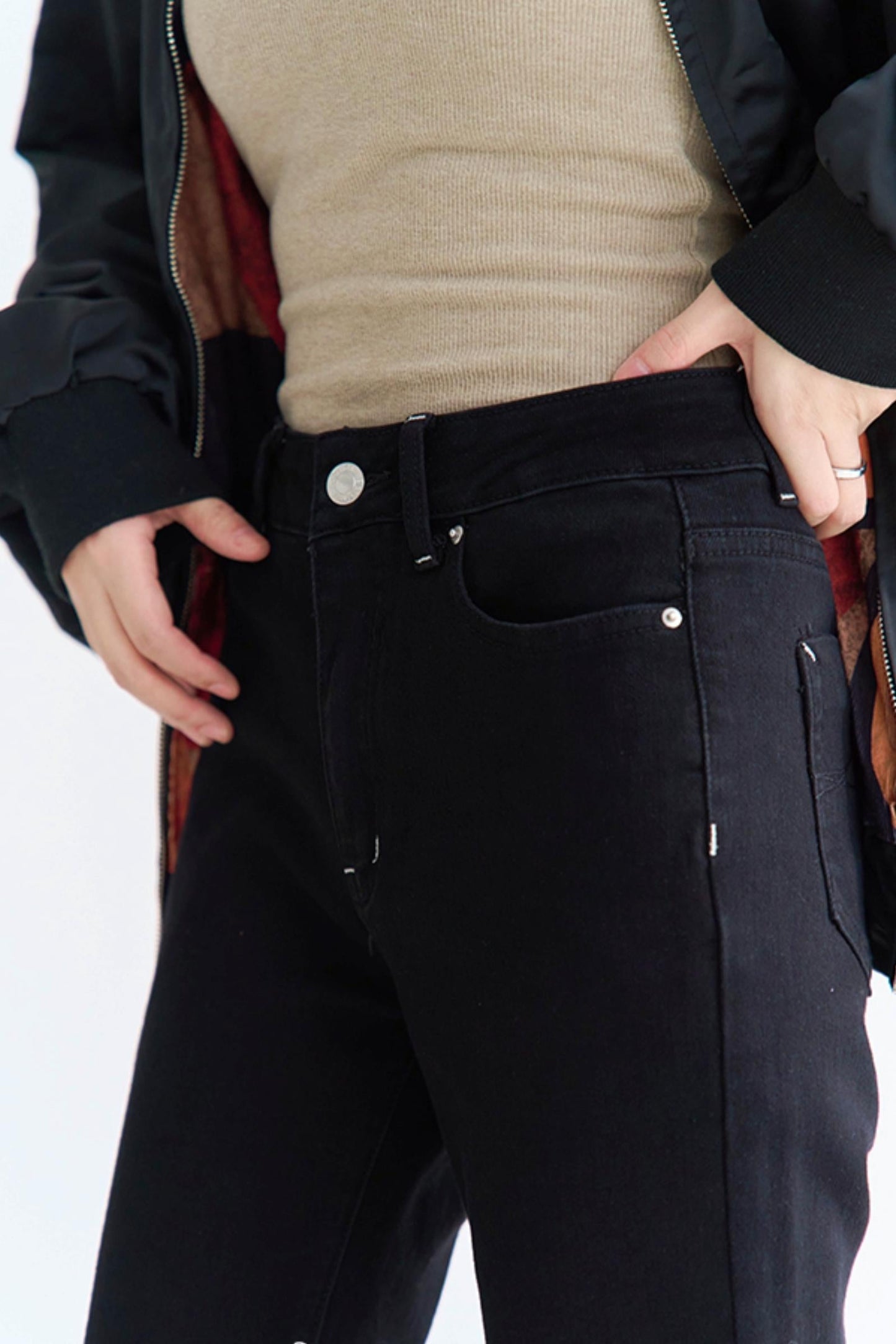 Schmale Micro-Flare-Jeans