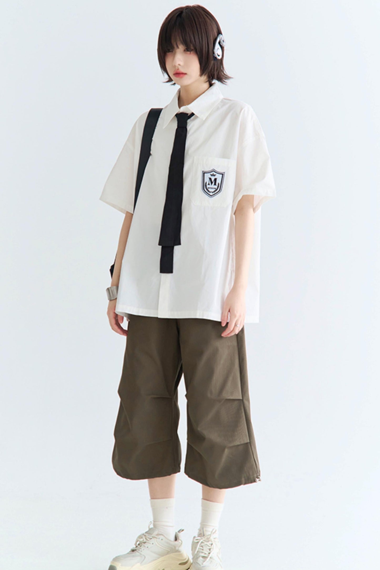 シャツ ゆったり フィット カレッジ