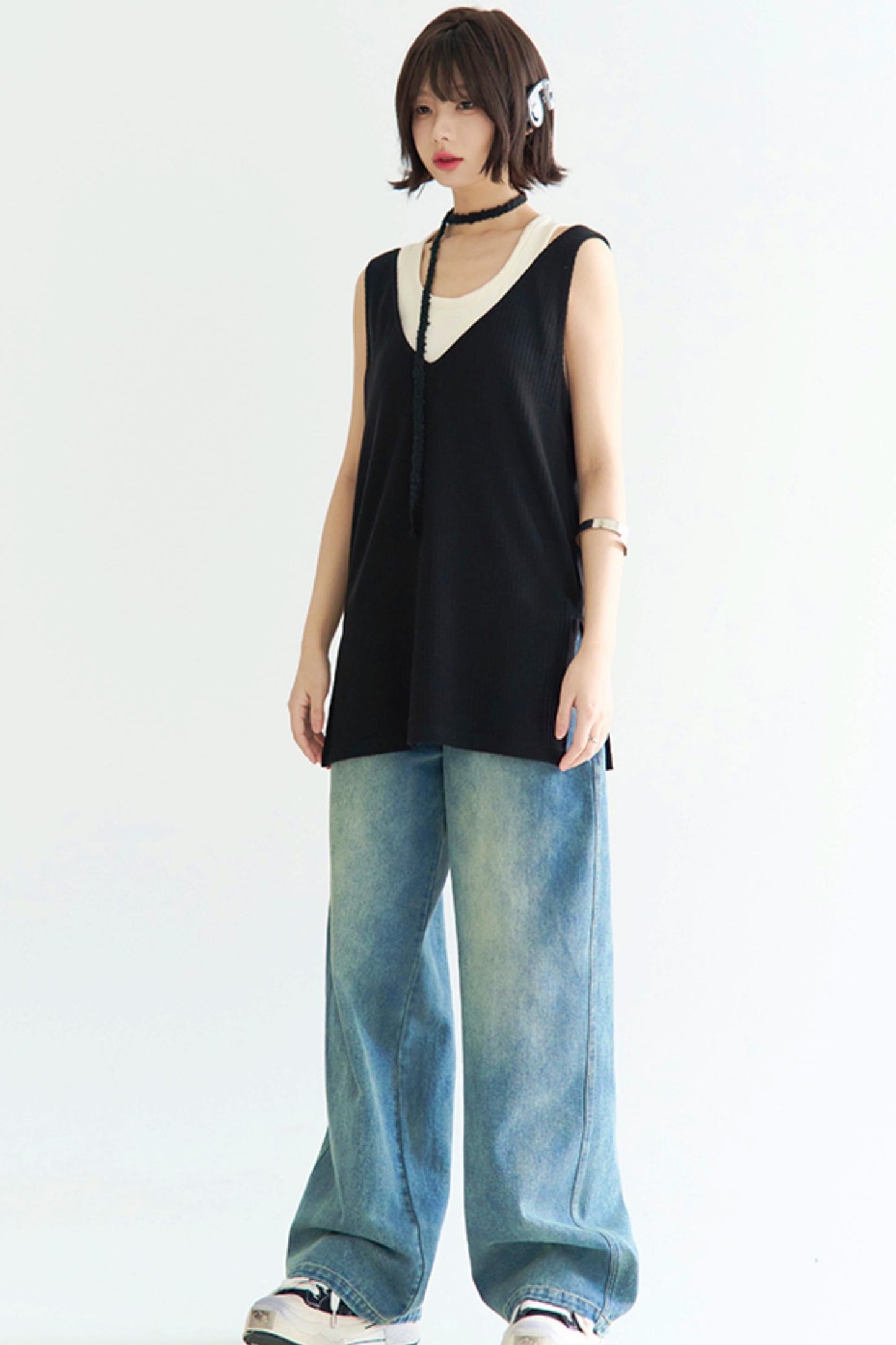 Fit Camisole Schlitz Lose