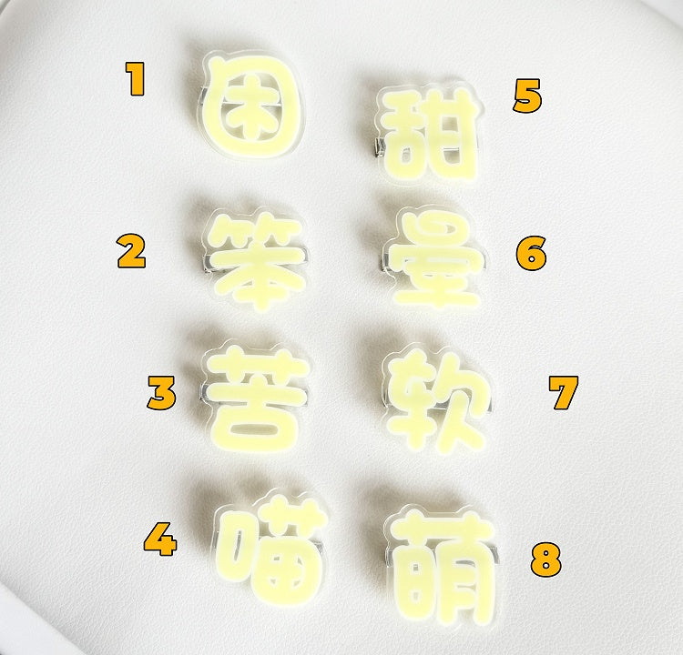 Yume Kawaii Gelbe Haarspange