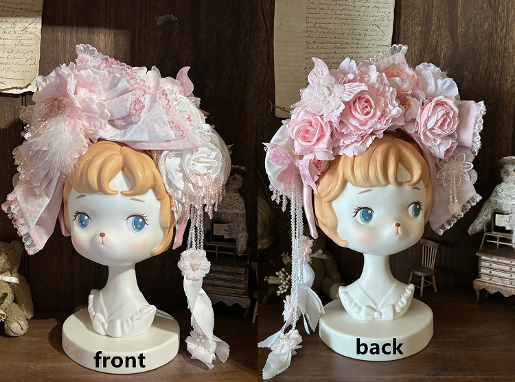 Rose Floral Bow Headband - sedef