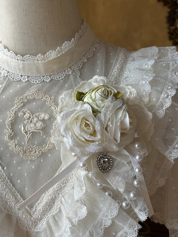 Bead Floral Hairclip Chain