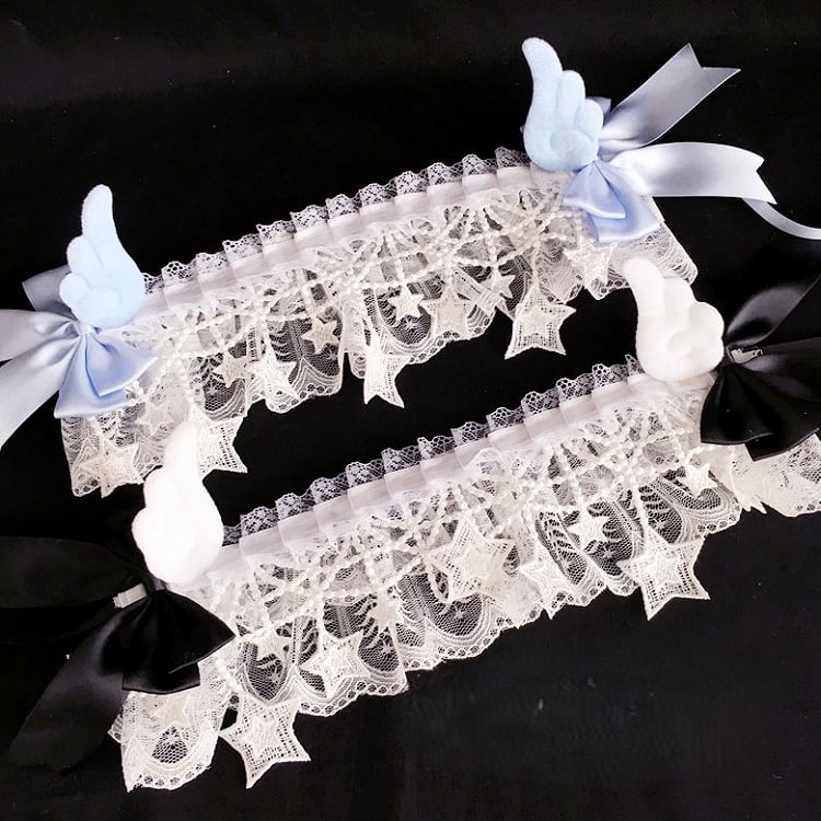 Lace Accents Stars Wings with Hairband Lolita