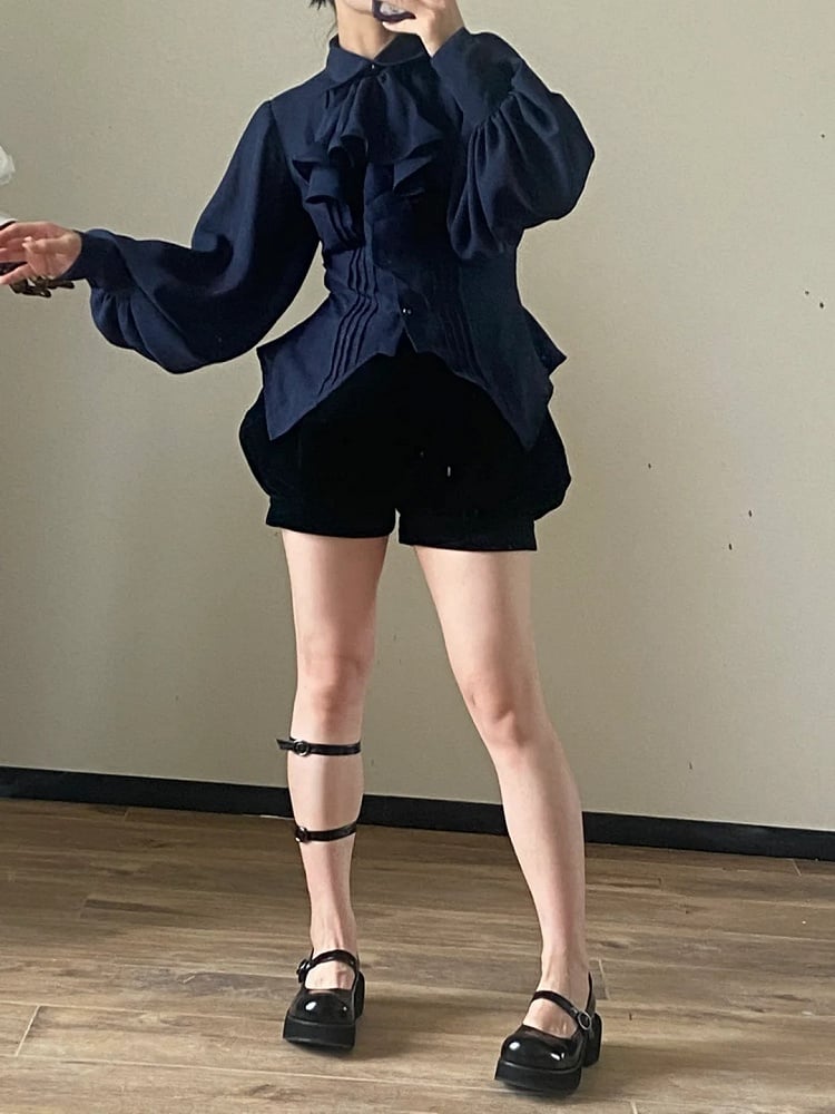 Velvet Bloomers Black