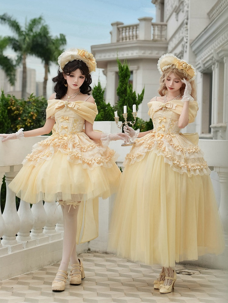 Yellow Tulle Skirt Mini Version - With PUJI
