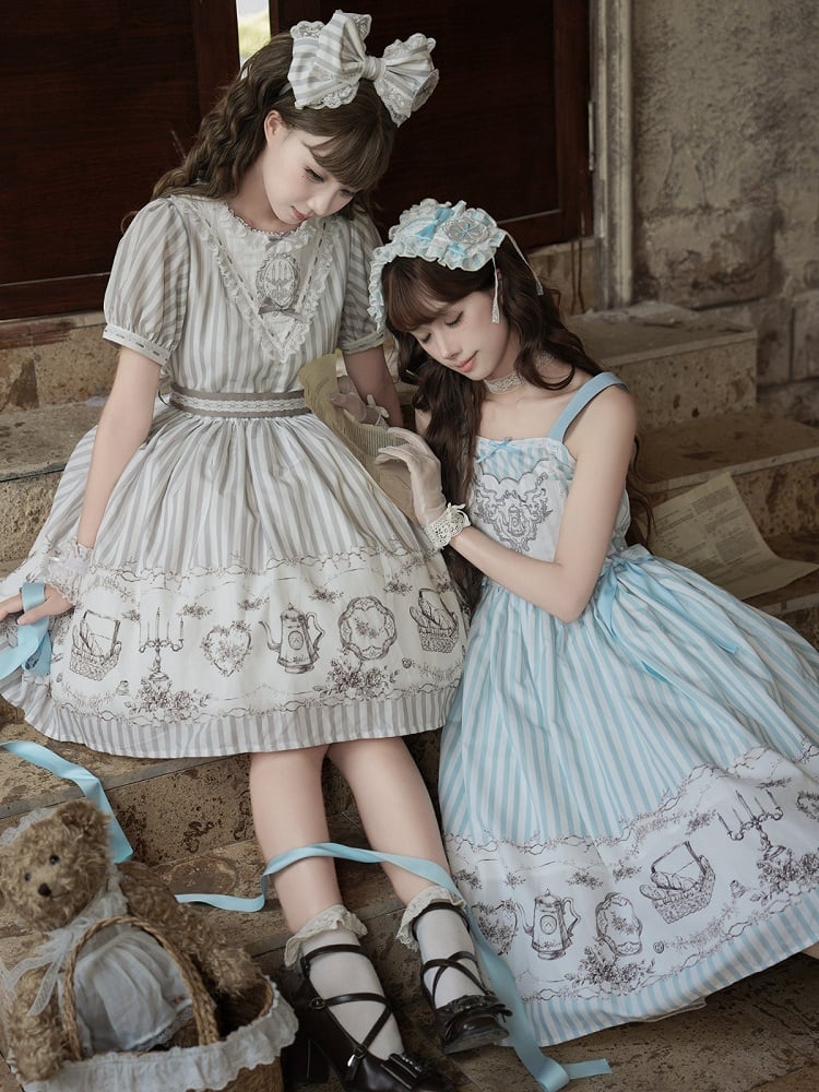 KC Headpiece in Blue and Gray Hues - Birds Diary