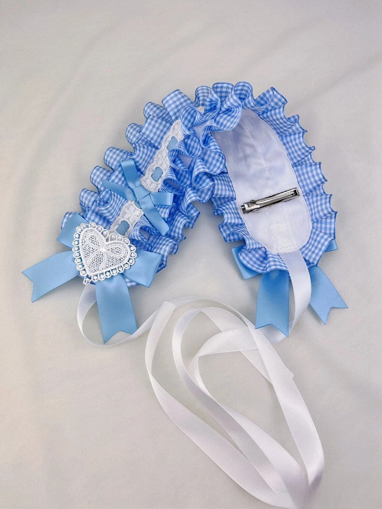 Hairband (4 Options) Gingham Ruffled Color