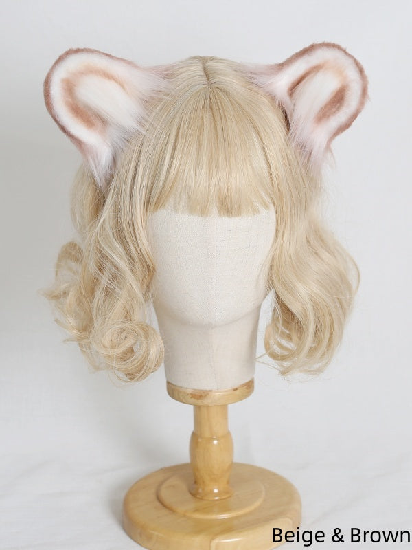 Brown Beige Ear Lolita KC Plush Cute Gray Black / Hamster