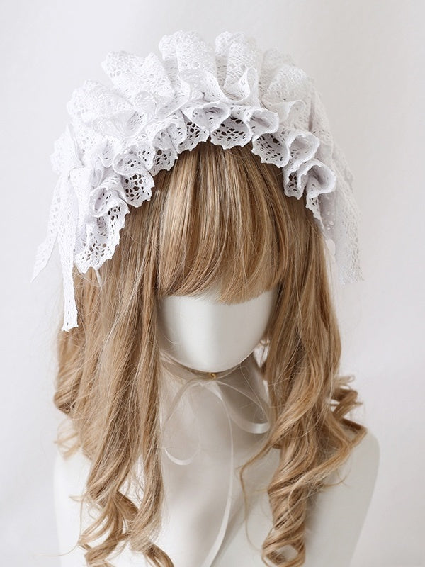3 Available Hairband - Lolita Bowknot Cotton French-Style Colors Elegant