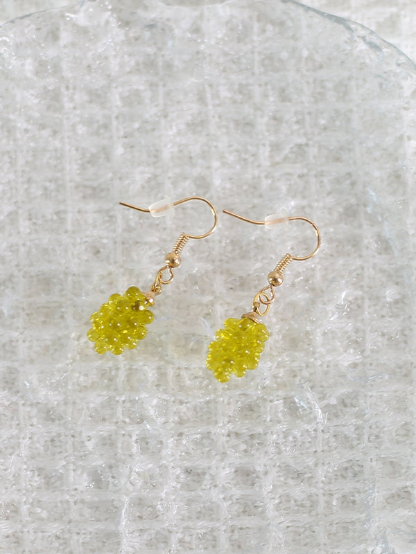 Green / Grape Earrings Purple Cute Lolita