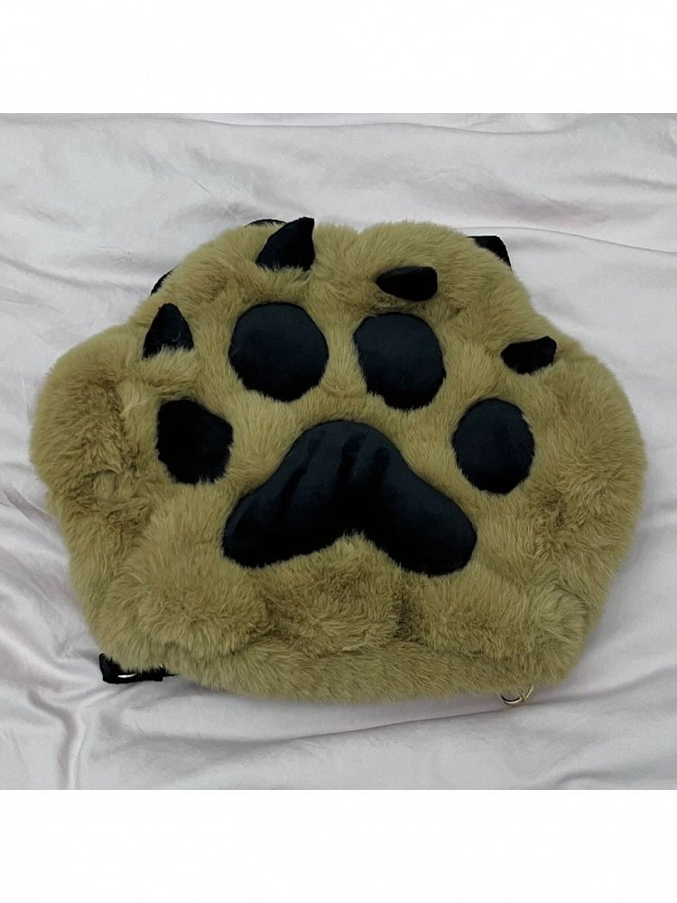 Multicolor Plush Cat Paw Shoulder Bag - Magic Diary