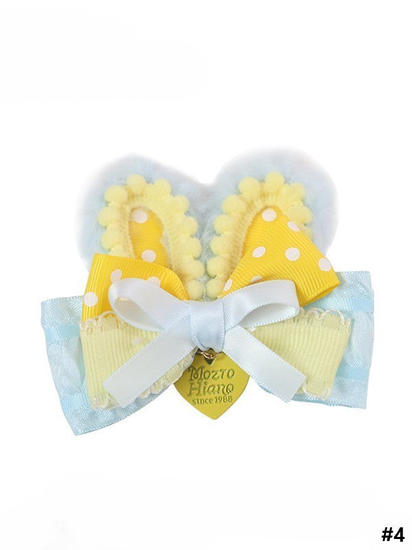 Bowknot Hairclip Cute Lolita Sweet Options Bear 5 Type