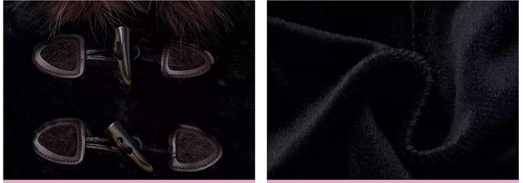 Black Bear Ears Hooded Plush Coat