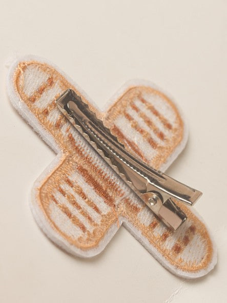 Embroidered Sweet Hairclip Bandage Cute