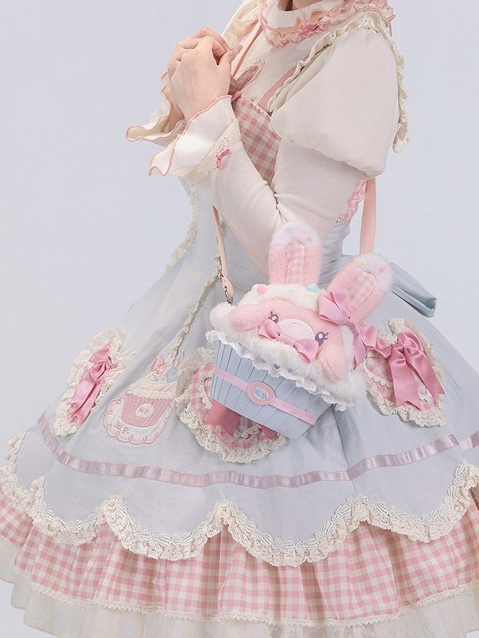 Bunny Cupcake Blue Bag Sweet Pink
