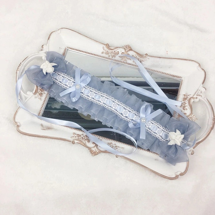 Removable Angel (with Accent Sheer Hairband Clips) Ruffled