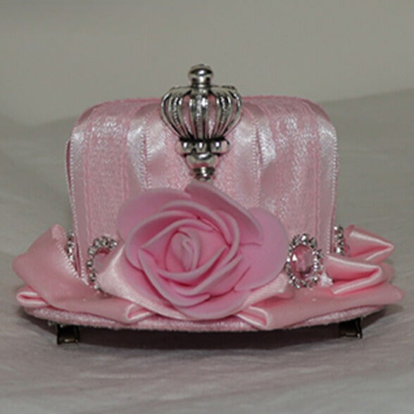 Bowknot Floral/ 3 Decorated Hat Mini And Crown Design Rhinestone Options