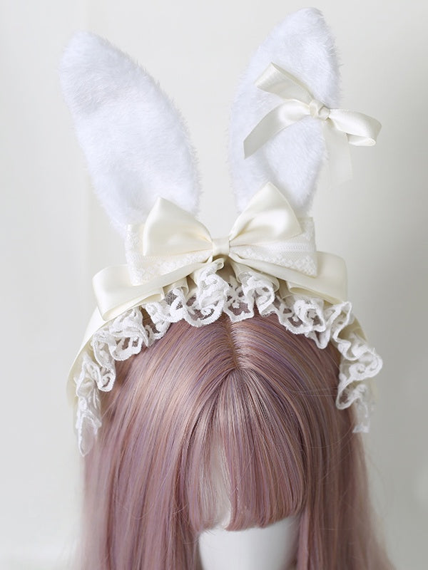 Colors Detachable Small 9 KC Ear Bunny with Bowknots Lolita Sweet Bowknot