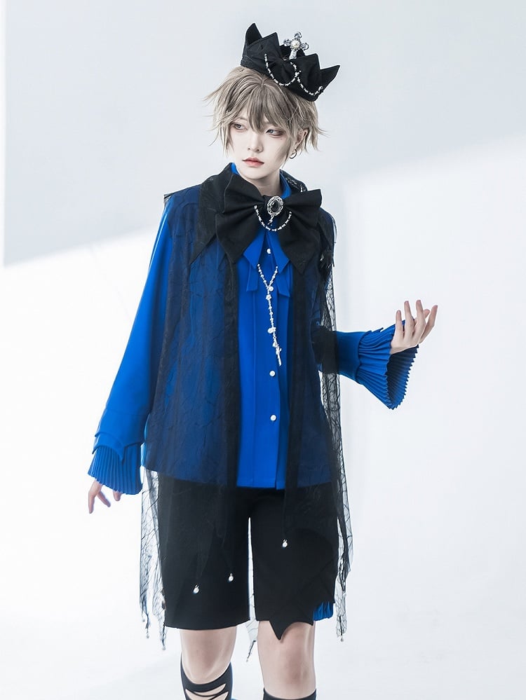 Prince Spider Web Ouji Lolita Gothic Schwarzer Schal