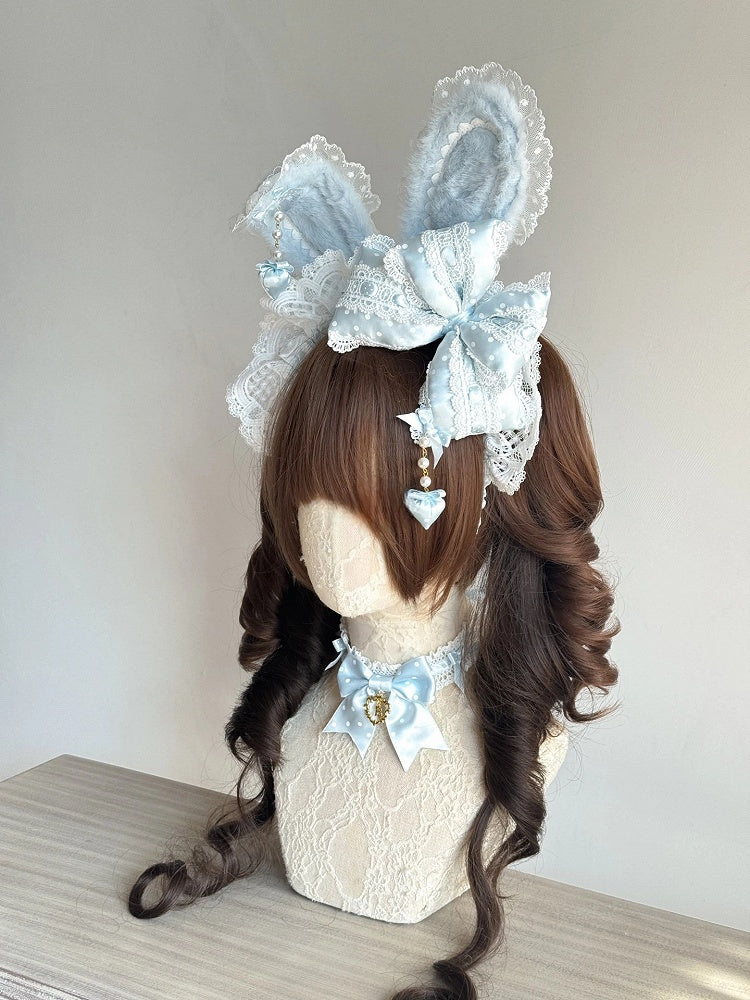 Lace (Bunny Light Lolita Accents) KC Ear Blue