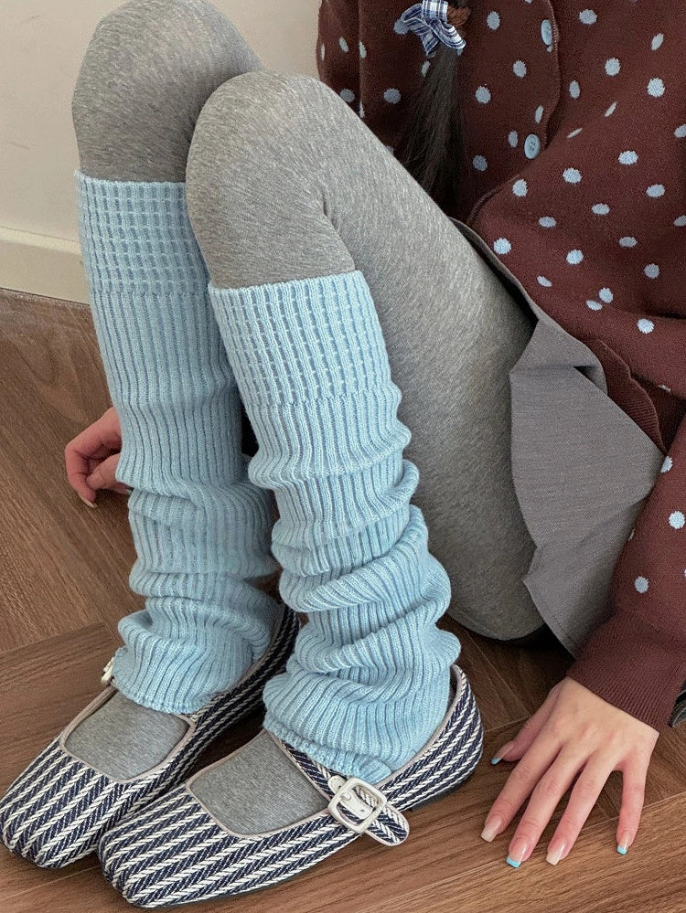 Slouchy Long 55cm Warmers Leg Ribbed Knit