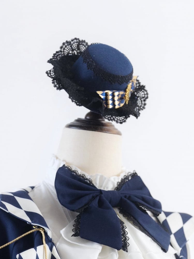 Hat Lolita Mini Dark Blue Ouji