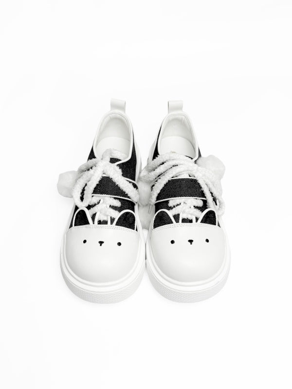 with Shoes Canvas Kitty Platform Strap Dual System Black Themed