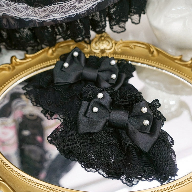 Rosa Blau Schwarz Handgelenksmanschetten /