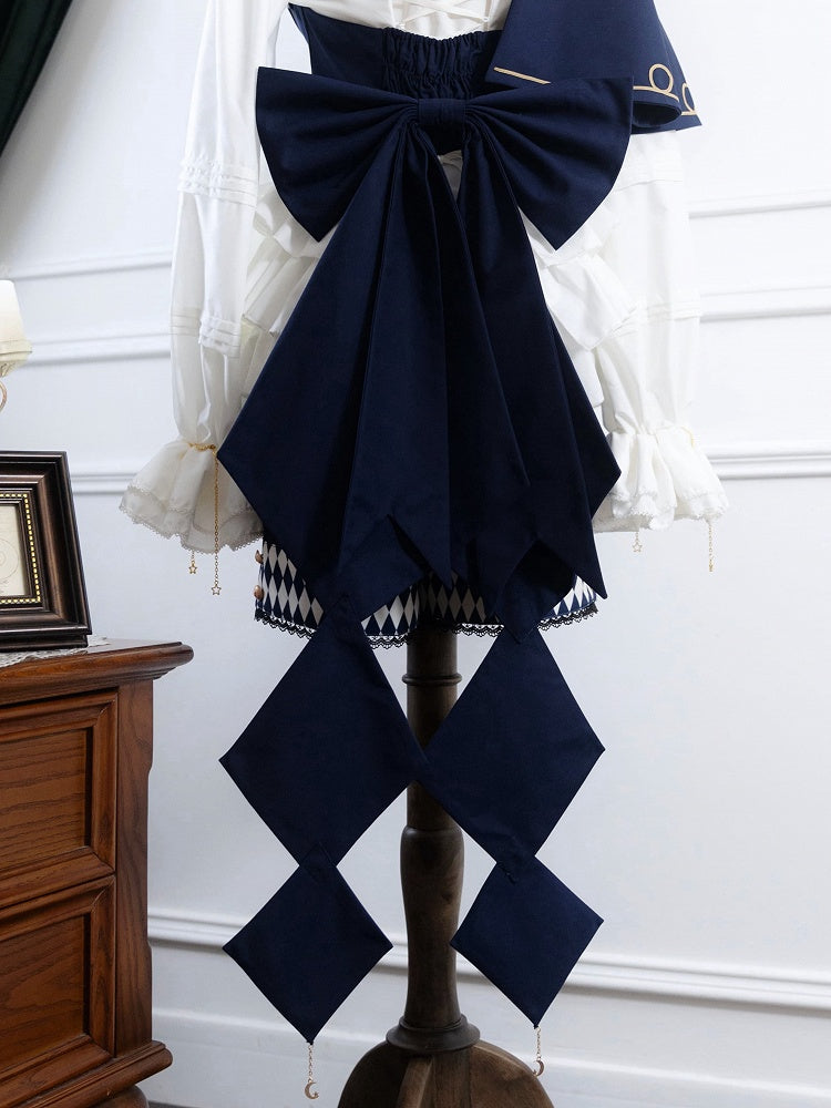 Train Bow Blue Dark Big