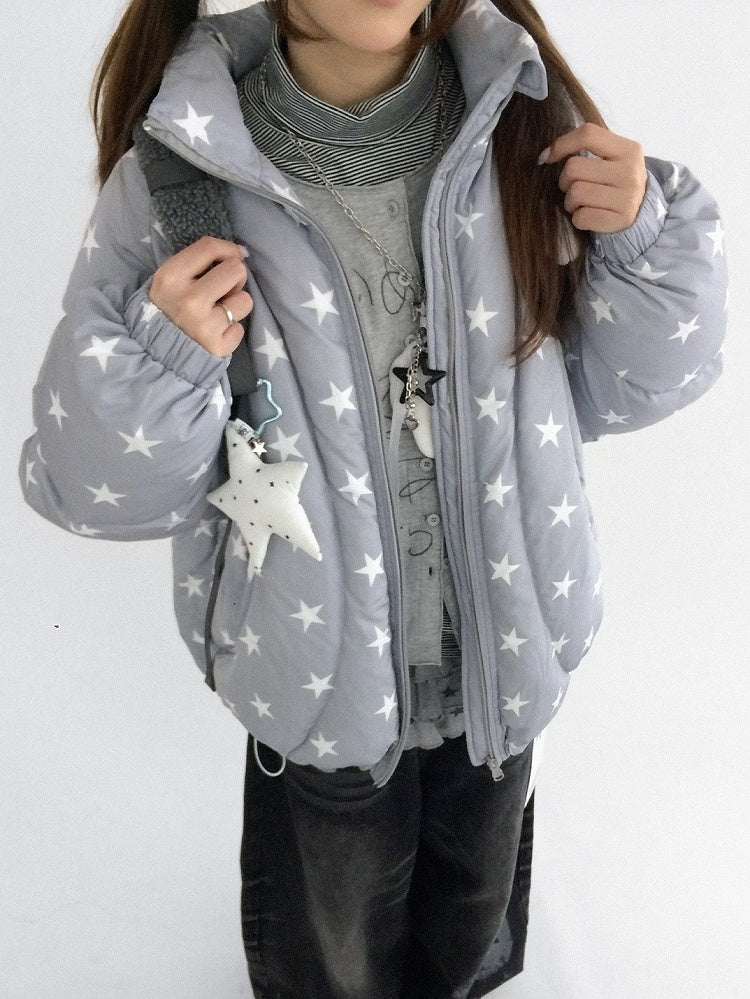 Gray Jacket Hood Daily - Kawaii Hooded Detachable