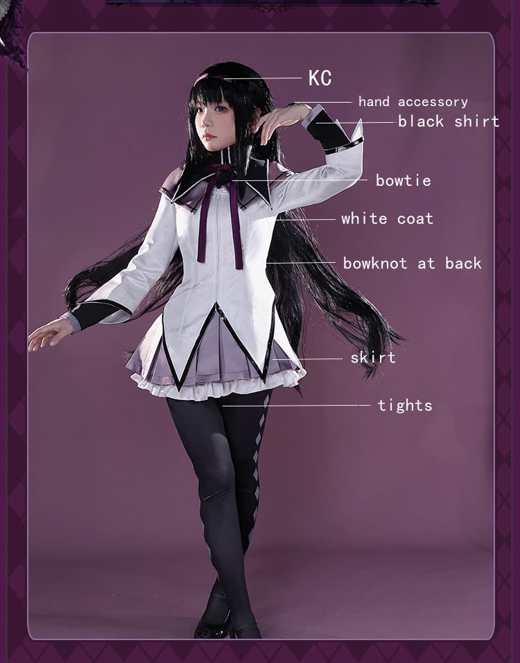 Puella Magi Madoka Magica Akemi Homura Cosplay-Kostüm im Lolita-Stil