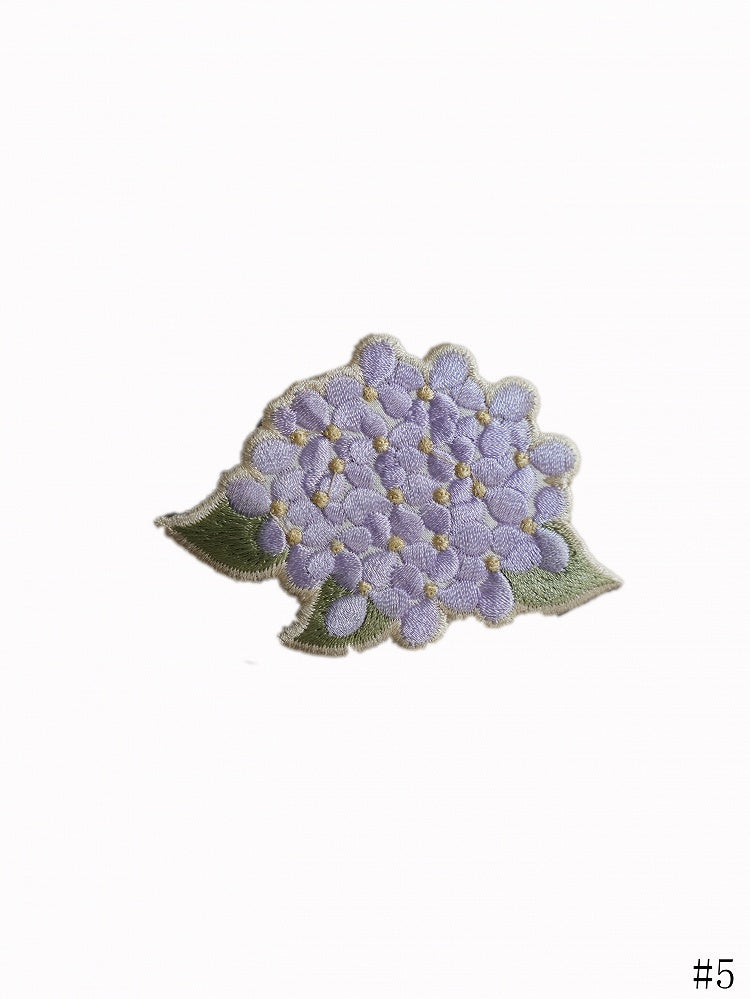 / Purple Hat Umbrella Brooch Embroidery Flower