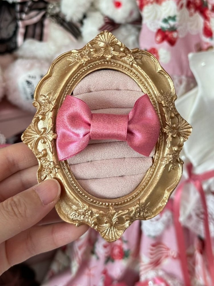 リング ピンク 蝶結び