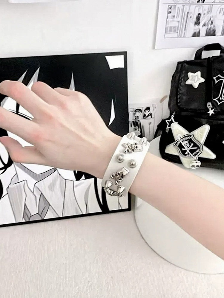 Stud Colors Skeleton Bracelet - 2 Wide