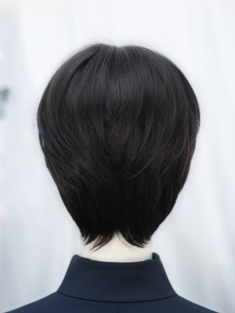Black 25-30CM Short Ouji Wig