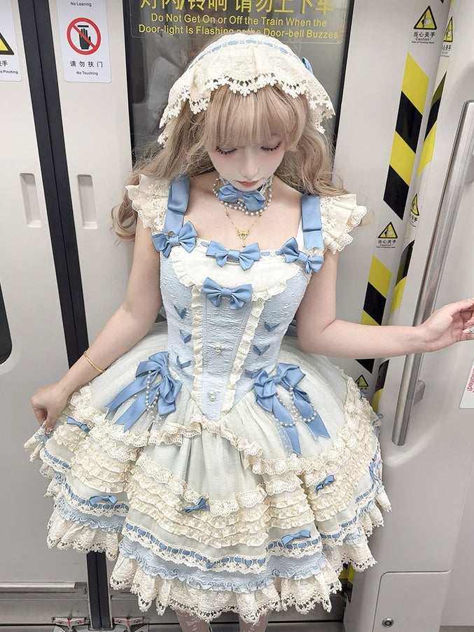 Bowknot Hairband Blue Purple /